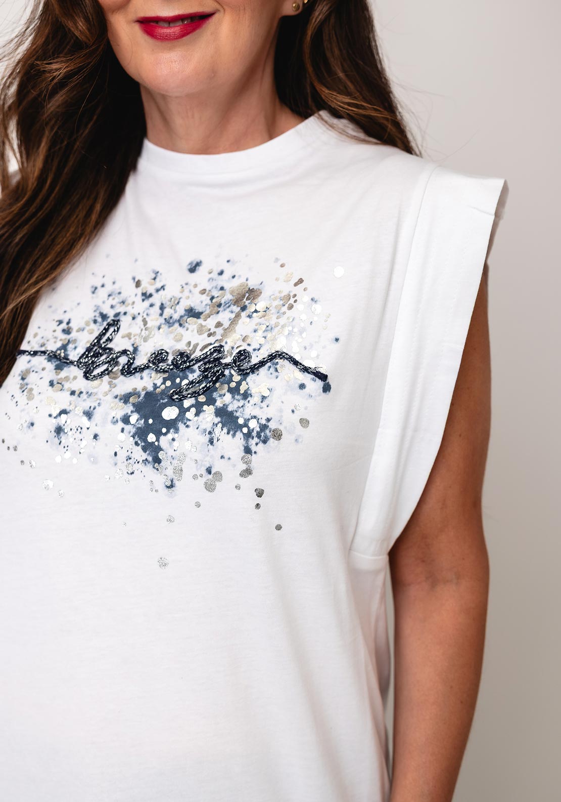 Tiffosi Indigo Breathe Tee, White