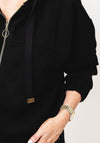 Tiffosi Hooded Zip Up Jacket, Black