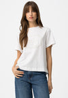 Tiffosi Basic With Textured Print, White