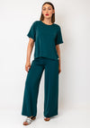 Tiffosi Button Embellished Relaxed Top, Green
