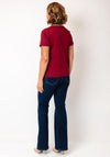 Tiffosi Round Neck T-Shirt with Slogan, Wine