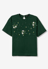 Tiffosi Floral Detail Round Neck T-Shirt, Green