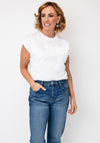 Tiffosi Dragonair Short Sleeve With Textured Print, White