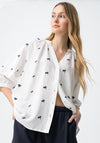 Tiffosi Embroidered Floral Print, White Multi