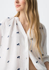 Tiffosi Embroidered Floral Print, White Multi