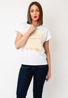 Tiffosi Graphic Print Cotton T-Shirt, White Multi
