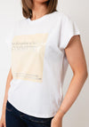 Tiffosi Graphic Print Cotton T-Shirt, White Multi
