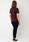 Tiffosi Slim Fit with Gold Hardware T-Shirt, Wine