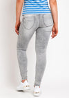 Tiffosi One Size Double Up Push in Skinny Jeans, Grey Wash