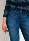 Tiffosi One Size Double Up Skinny Jeans, Blue Denim
