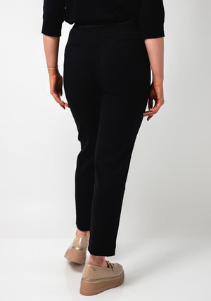 Tiffosi Violeta Straight Leg Trousers, Black