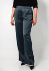 Tiffosi Bezel Satin Wide Leg Trousers, Grey