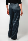 Tiffosi Bezel Satin Wide Leg Trousers, Grey