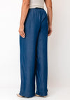 Tiffosi Lence Wide Leg Trousers, Medium Blue