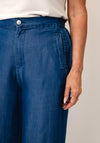 Tiffosi Lence Wide Leg Trousers, Medium Blue