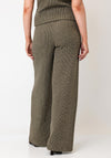 Tiffosi Pull-On Wide Leg Trousers, Green Multi