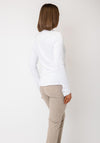 Tinta Zip Down Front Top, White