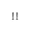 Ti Sento Zirconia Oval Hoop Earrings, Silver