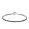 Ti Sento Blue Zirconia Stone Tennis Bracelet, Silver