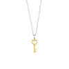 Ti Sento Mini Gold Key Charm Pendant, Silver