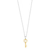 Ti Sento Mini Gold Key Charm Pendant, Silver