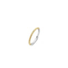 Ti Sento Minimalistic Chord Ring, Silver & Gold