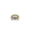 Ti Sento Chunk Ribbed Ring, Gold