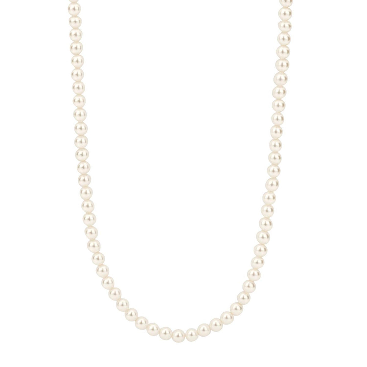 Ti Sento Small Pearl Necklace, Silver