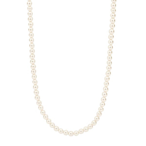 Ti Sento Small Pearl Necklace, Silver