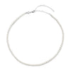 Ti Sento Small Pearl Necklace, Silver
