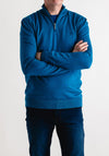 Tom Penn Quarter Zip Sweater, Teal