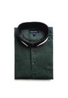 Tom Penn Printed Knit Polo Shirt, Evergreen