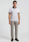 Tom Penn Front Floral Print Polo Shirt, White Multi