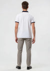 Tom Penn Front Floral Print Polo Shirt, White Multi