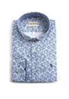 Tom Penn Abstract Long Sleeve Shirt, Blue & Navy