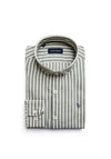 Tom Penn Long Sleeve Stripe Shirt, Green