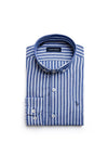 Tom Penn Long Sleeve Stripe Shirt, Blue