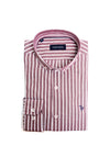 Tom Penn Stripe Long Sleeve Shirt, Burgundy