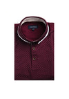 Tom Penn Pattern Polo Shirt, Burgundy