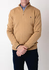 Tom Penn Quarter Zip Sweater, Biscuit