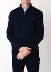 Tom Penn Quarter Zip Sweater, Navy
