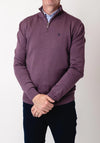 Tom Penn Quarter Zip Sweater, Purple