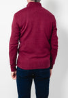 Tom Penn Quarter Zip Sweater, Burgundy