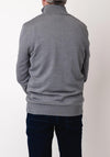 Tom Penn Quarter Zip Knit Sweater, Dark Grey