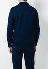 Tom Penn Long Sleeve Polo Shirt, Navy