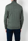 Tom Penn Cable Knit Quarter Zip Sweater, Olive