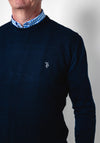 Tom Penn Waffle Knit Sweater, Navy