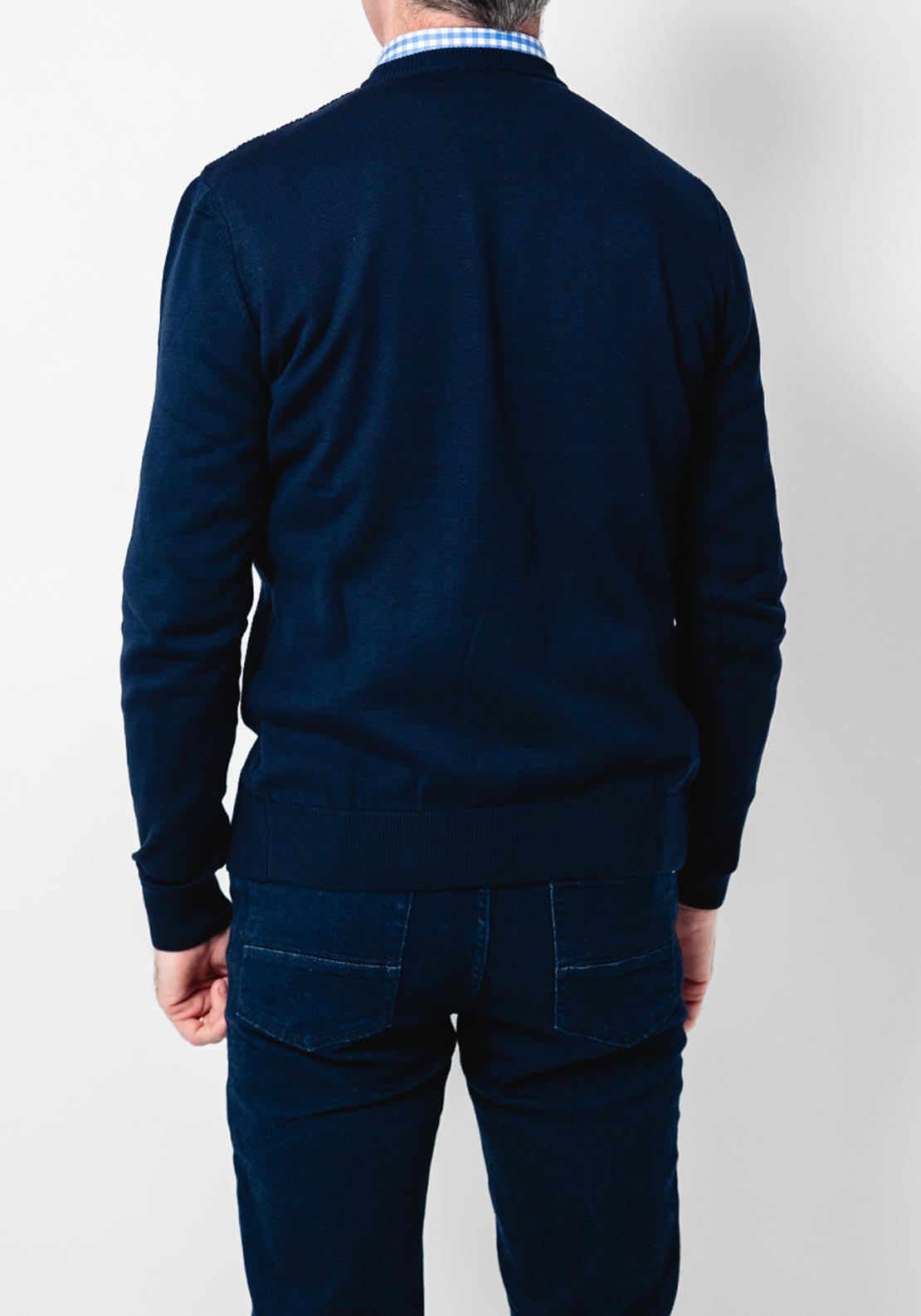 Tom Penn Waffle Knit Sweater, Navy