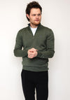 Tom Penn Quarter Zip Sweater, Green