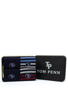Tom Penn 4 Pair Socks Gift Set, Dark Blue Multi